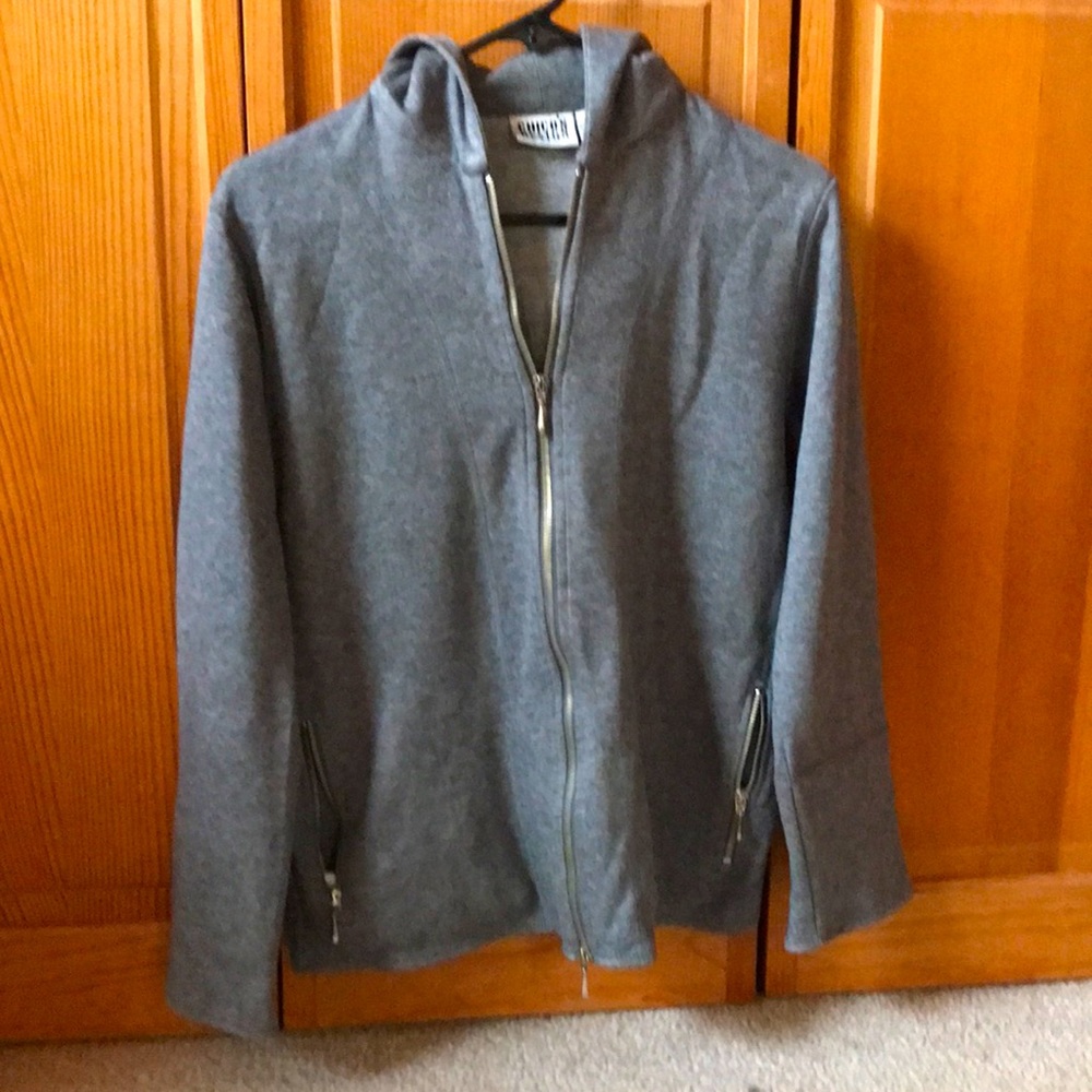 Zip up Hoodie with zipper accents